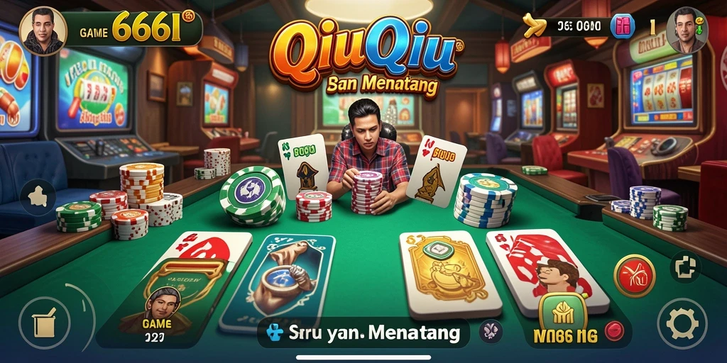 Screenshot gameplay QiuQiu dengan grafis menawan di 666I.