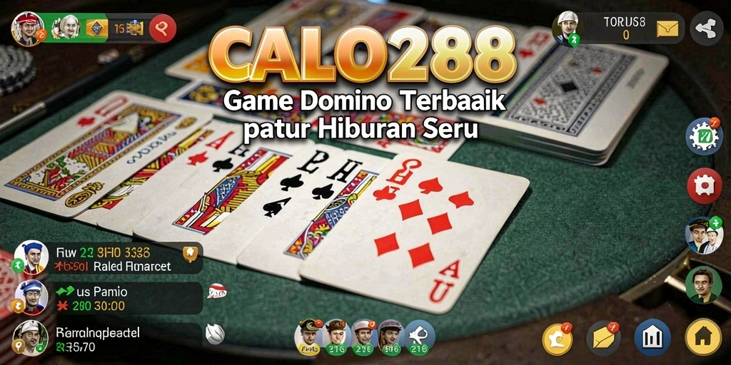 Tampilan screenshot gameplay Domino yang mengasyikkan di CALO288.