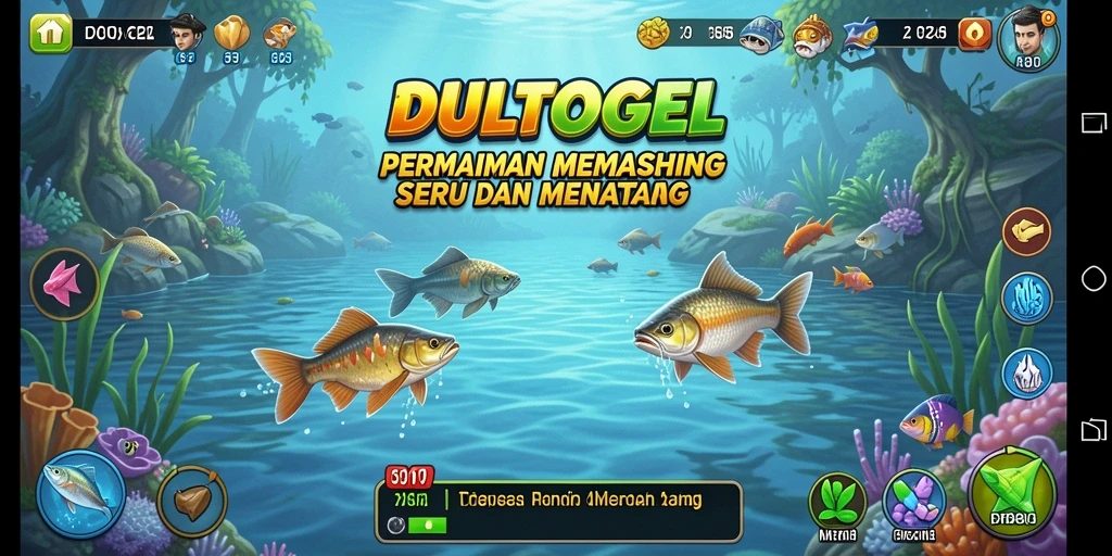 Tangkapan ikan di DULTOGEL yang menampilkan momen seru dalam permainan.