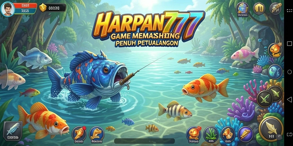 Tampilan gameplay HARAPAN777 dengan pengalaman memancing yang menarik.