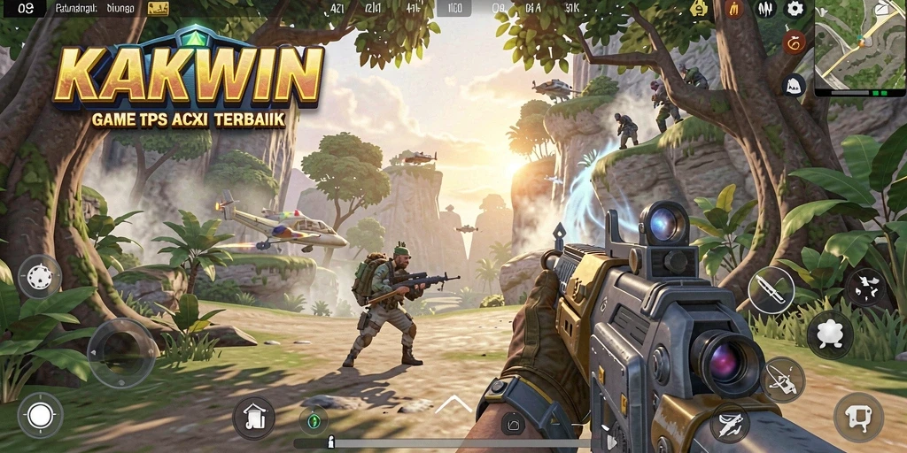 Tampilan gameplay KAKWIN yang intens dan mendebarkan.