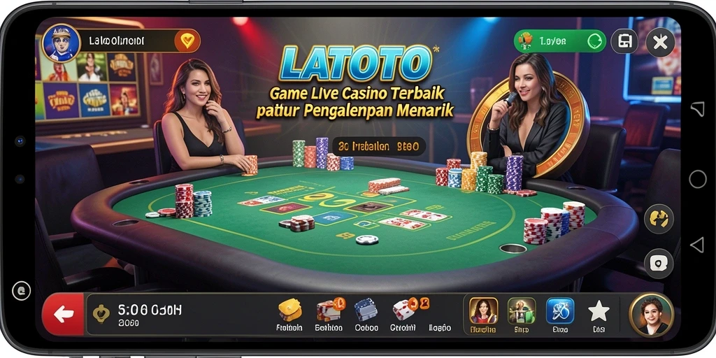 Tampilan gameplay Live Casino yang menarik dan interaktif.