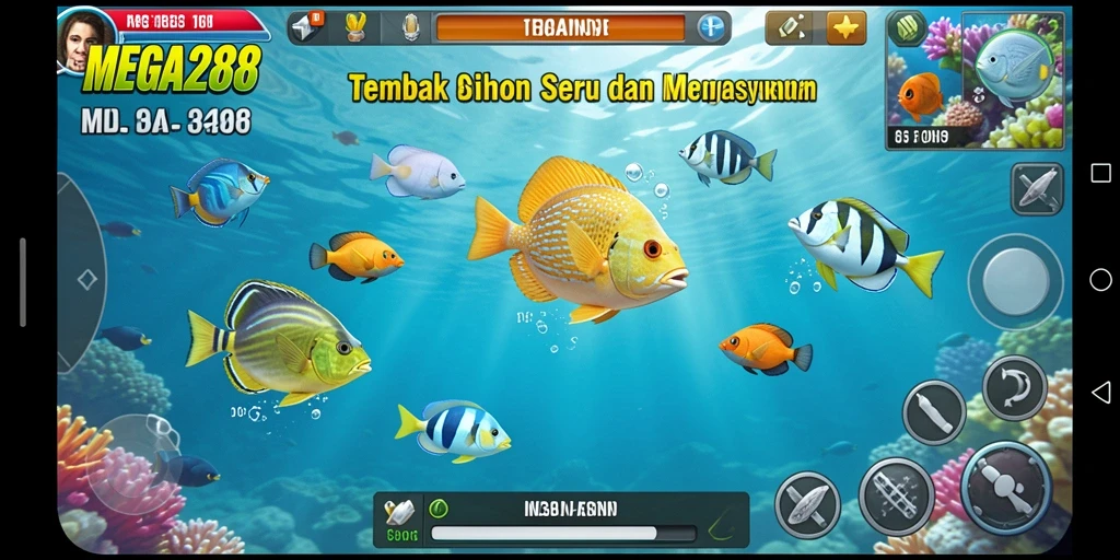 Tampilan menarik dari gameplay Tembak Ikan di MEGA288 yang mengasyikkan.