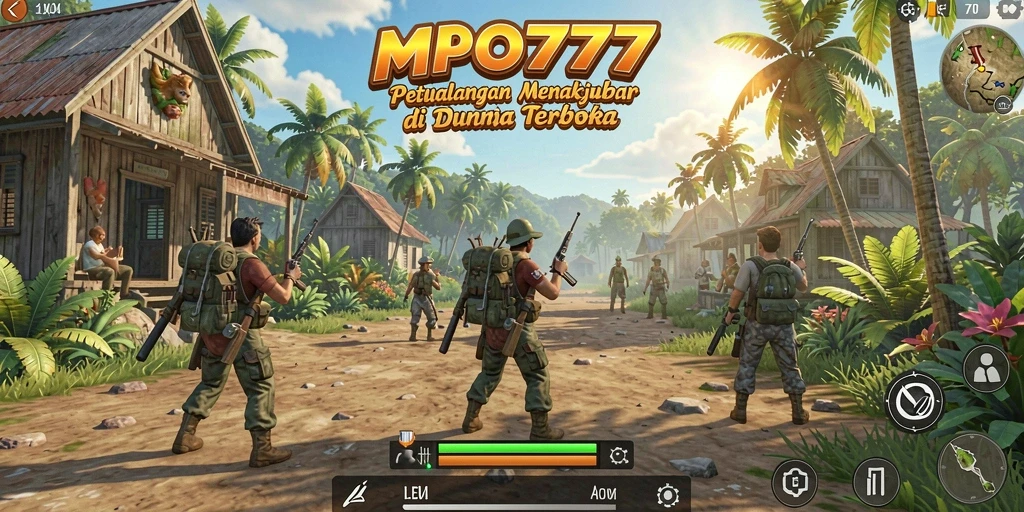 Screenshot utama MPO777 yang menampilkan petualangan seru dalam dunia terbuka.