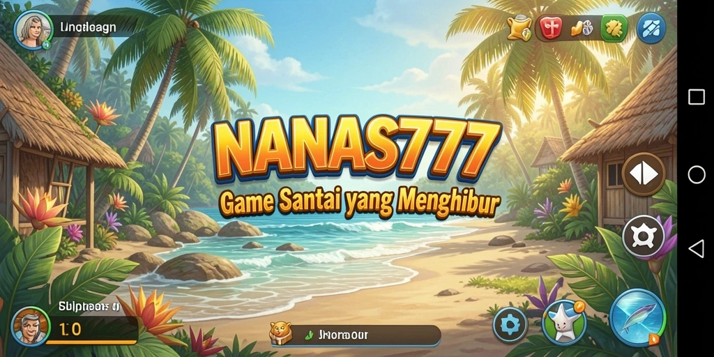 Tampilan gameplay NANAS777 yang penuh warna dan menghibur.