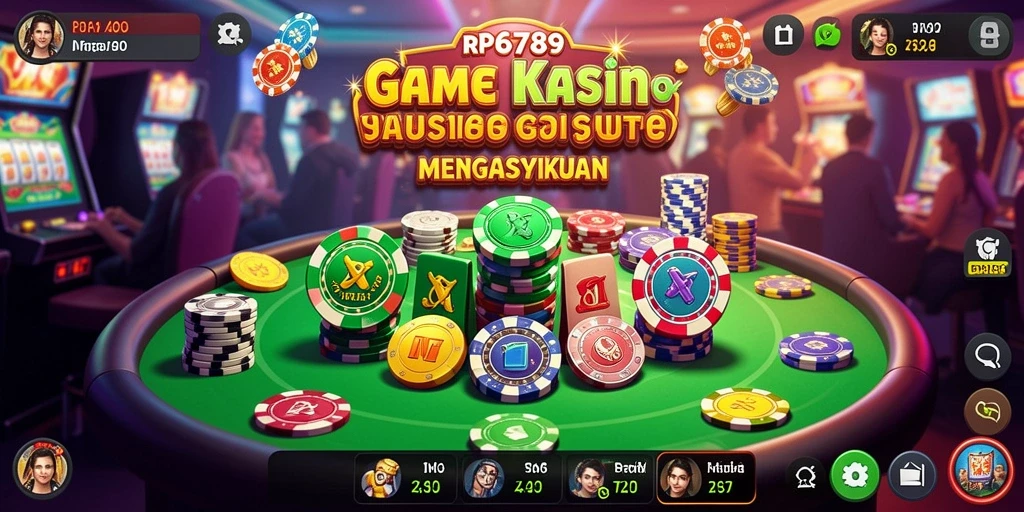 Screenshot dari gameplay RP6789 yang menampilkan suasana Kasino yang menarik.