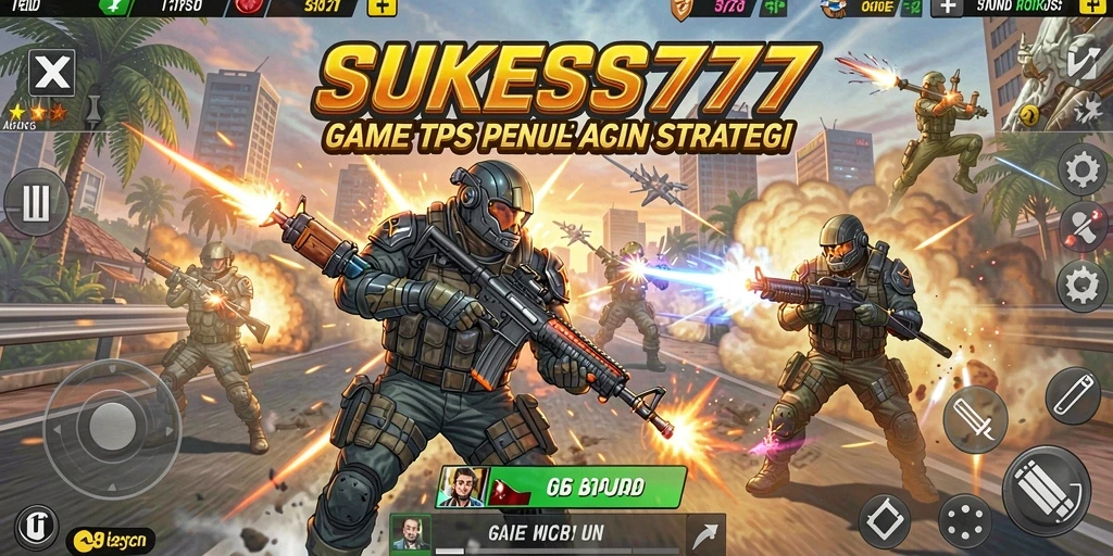 Screenshot gameplay SUKSES777 menampilkan aksi pertempuran yang intens dan seru.