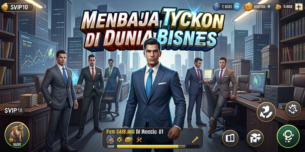 Tampilan gameplay Tycoon yang menarik dengan berbagai pilihan bisnis.
