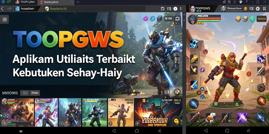 Screenshot utama TOOPGWS menunjukkan fitur utilitas yang variatif.