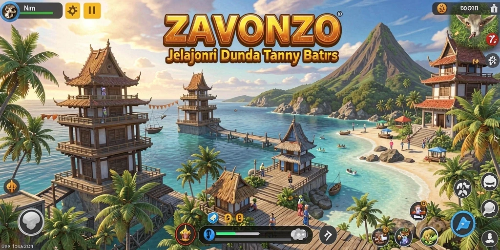 Menampilkan gameplay seru dalam dunia Open World ZAVONZO.